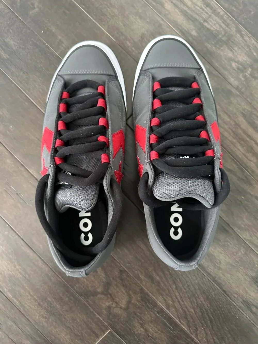 Converse Star Player 76 Low 'Puff - Dark Matter' Gray & Red US Men's Sz 10 Shoes - Picture 4 of 9